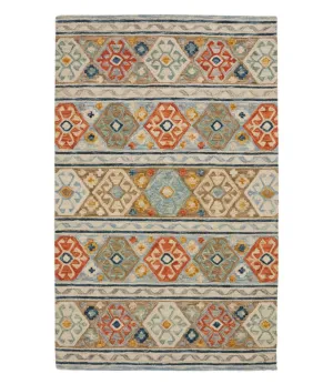 Medallion Wool Tufted Rug, Multi