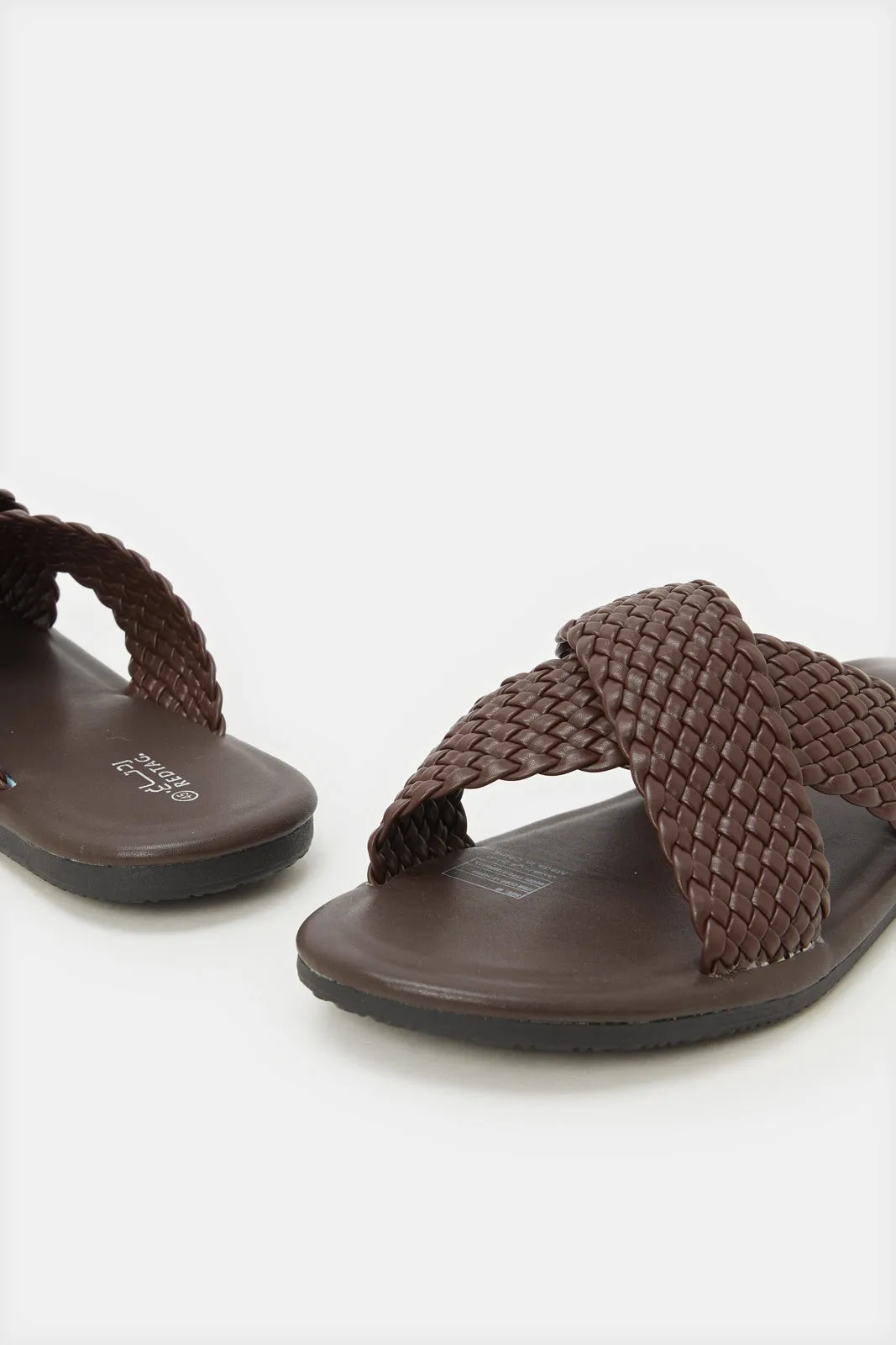 Men Brown Woven Sandals