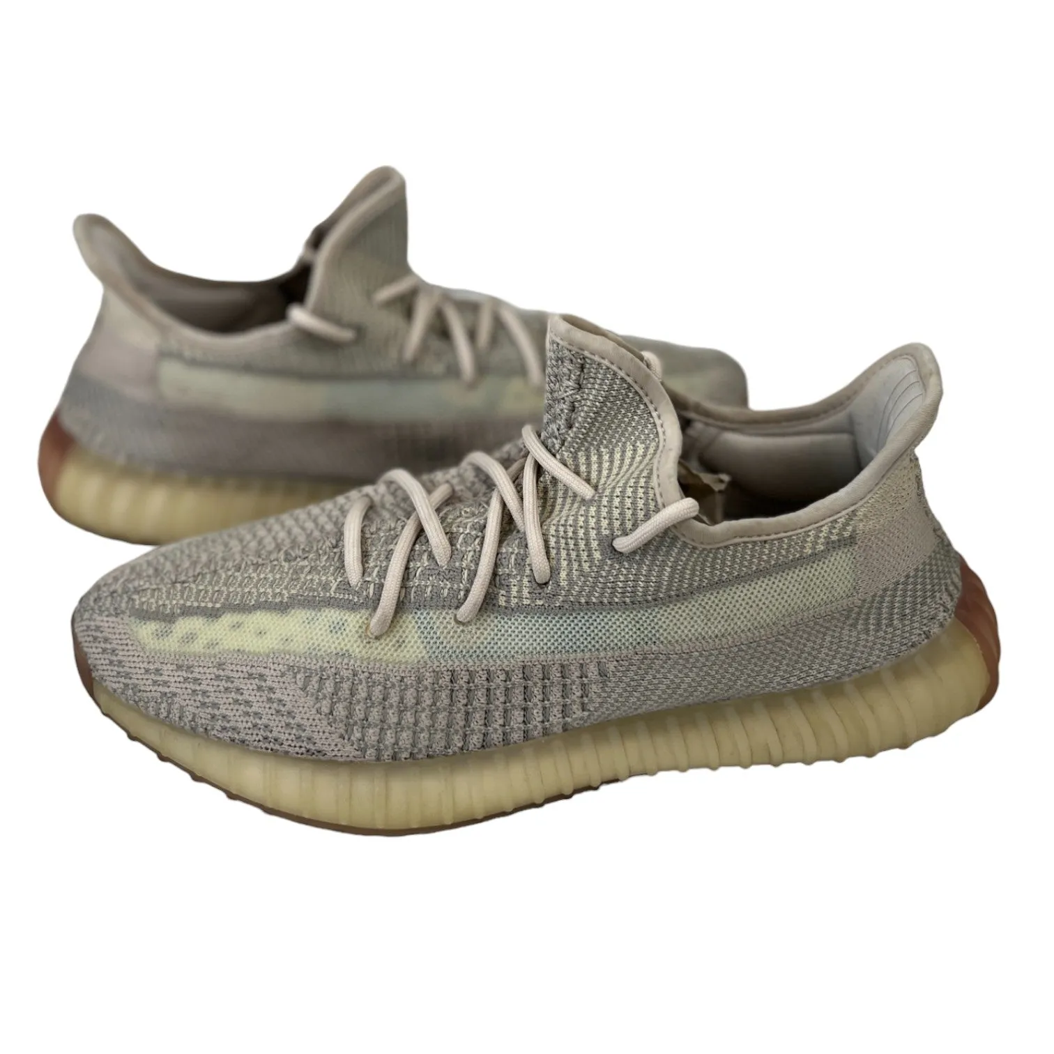 Men's Boost 350 V2 Citrin Low Trainers Cream Size EU 45 / UK 11