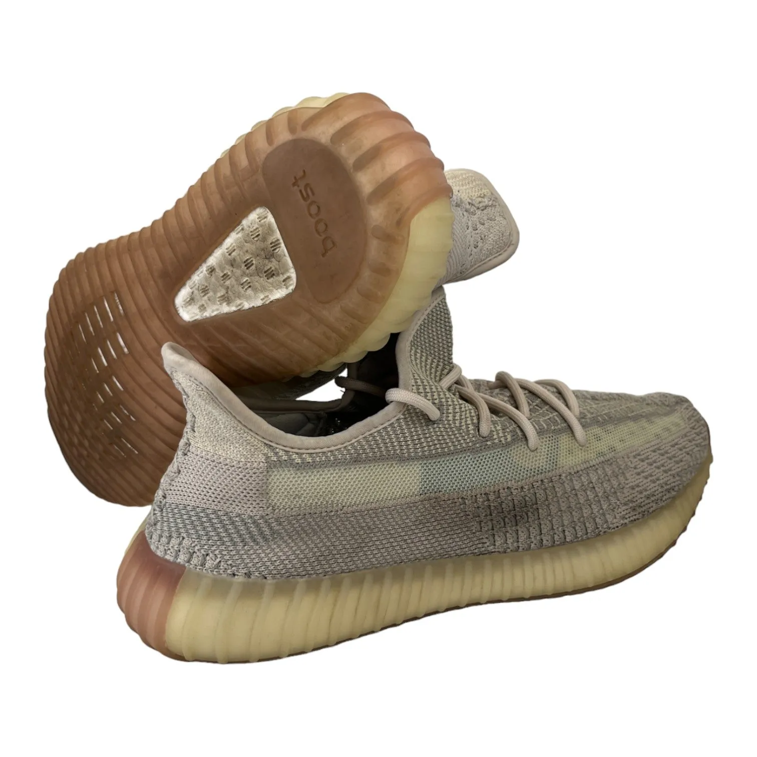 Men's Boost 350 V2 Citrin Low Trainers Cream Size EU 45 / UK 11