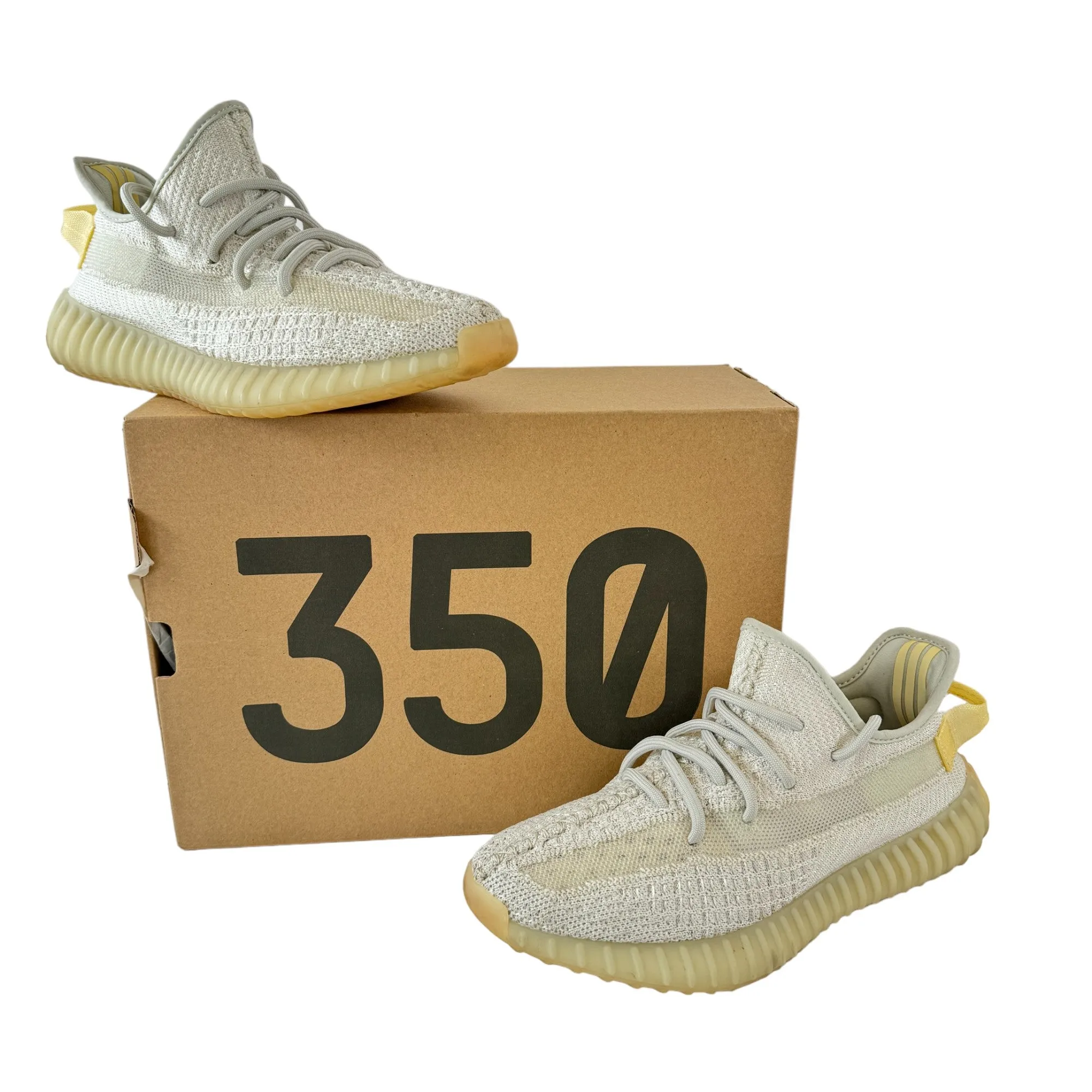 Men's Boost 350 V2 Light Low Trainers White Size EU 41 / UK 7