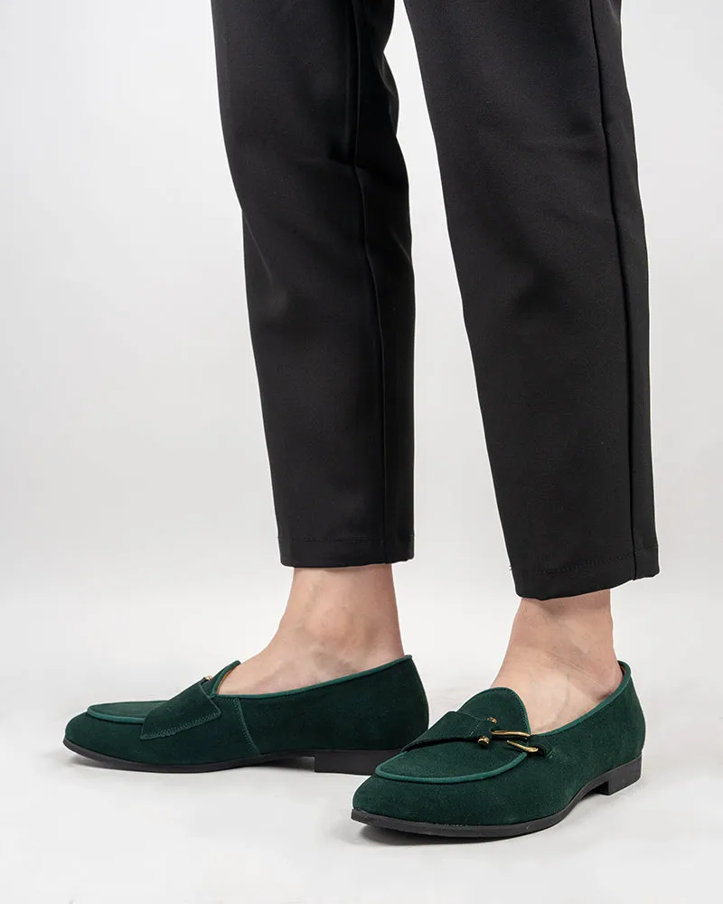 Men's Casual Suede Slip On Flats Boat Loafers