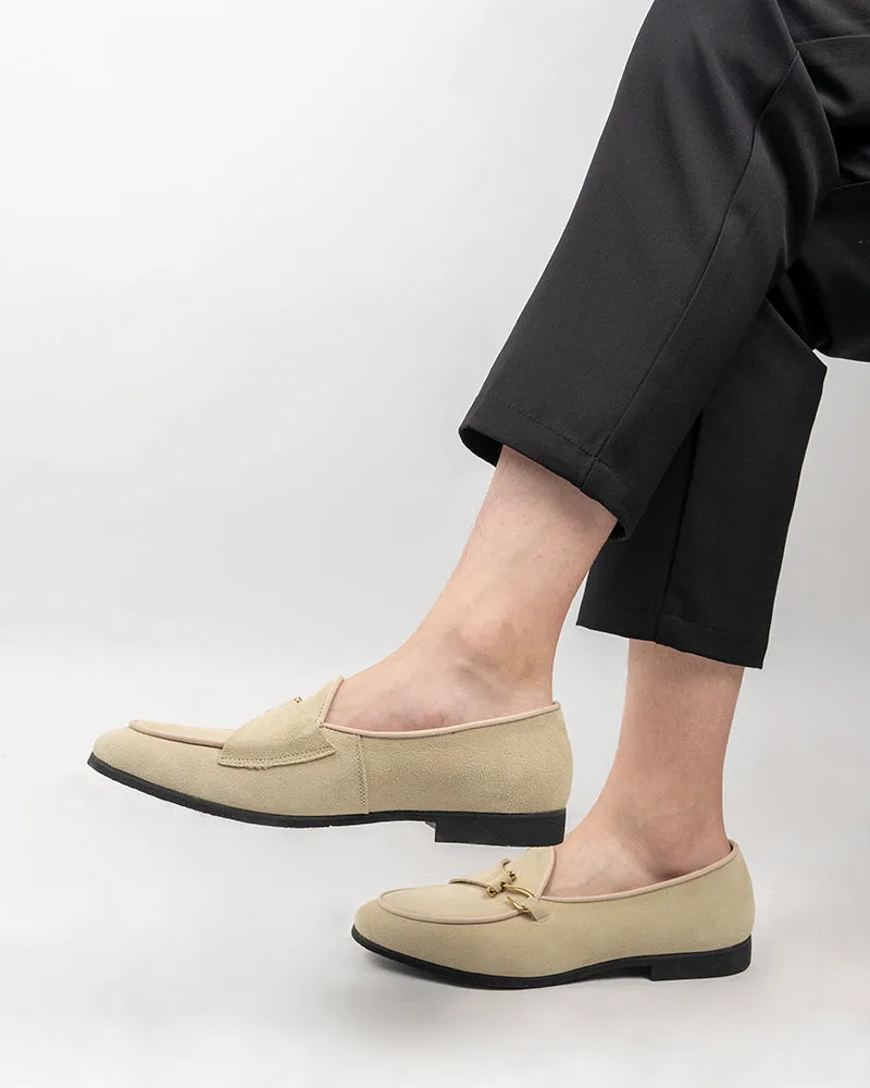 Men's Casual Suede Slip On Flats Boat Loafers