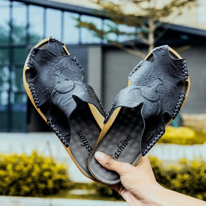 Men's Comfortable Leather Casual Sandals