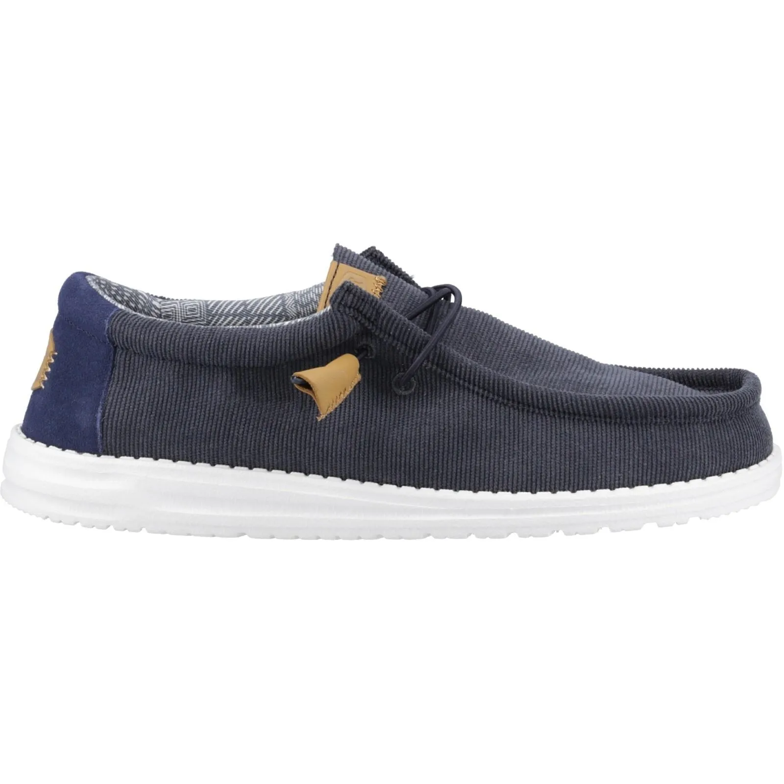 Men's Heydude 40163 Wally Corduroy Classic Slip On Shoes - Navy