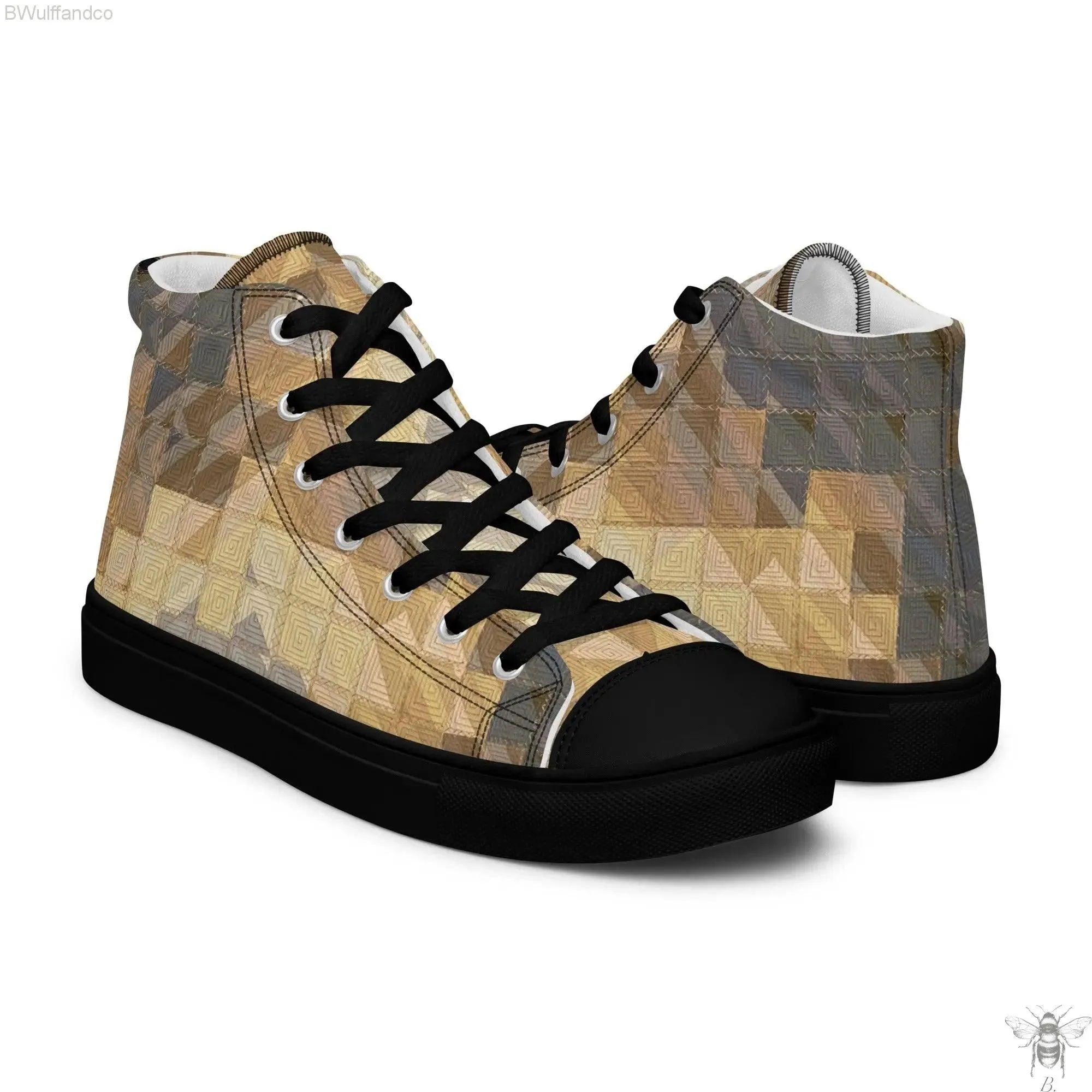 Men’s high top canvas shoes