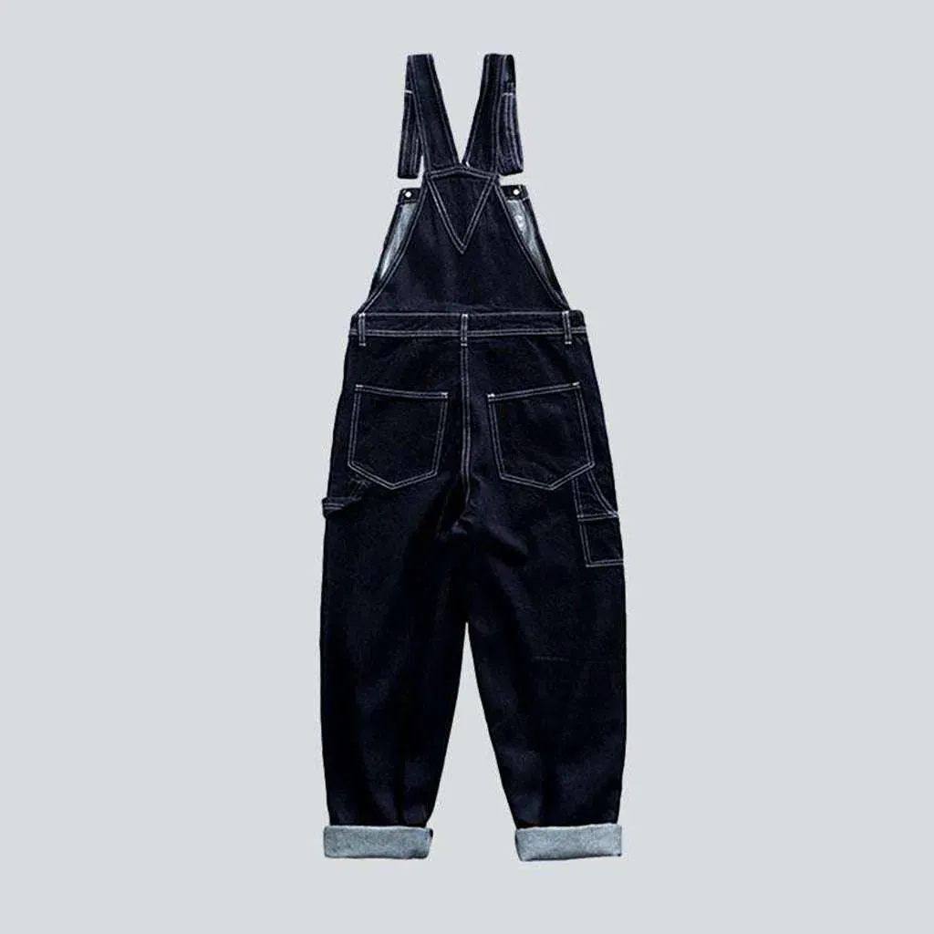 Men's jeans bib overall