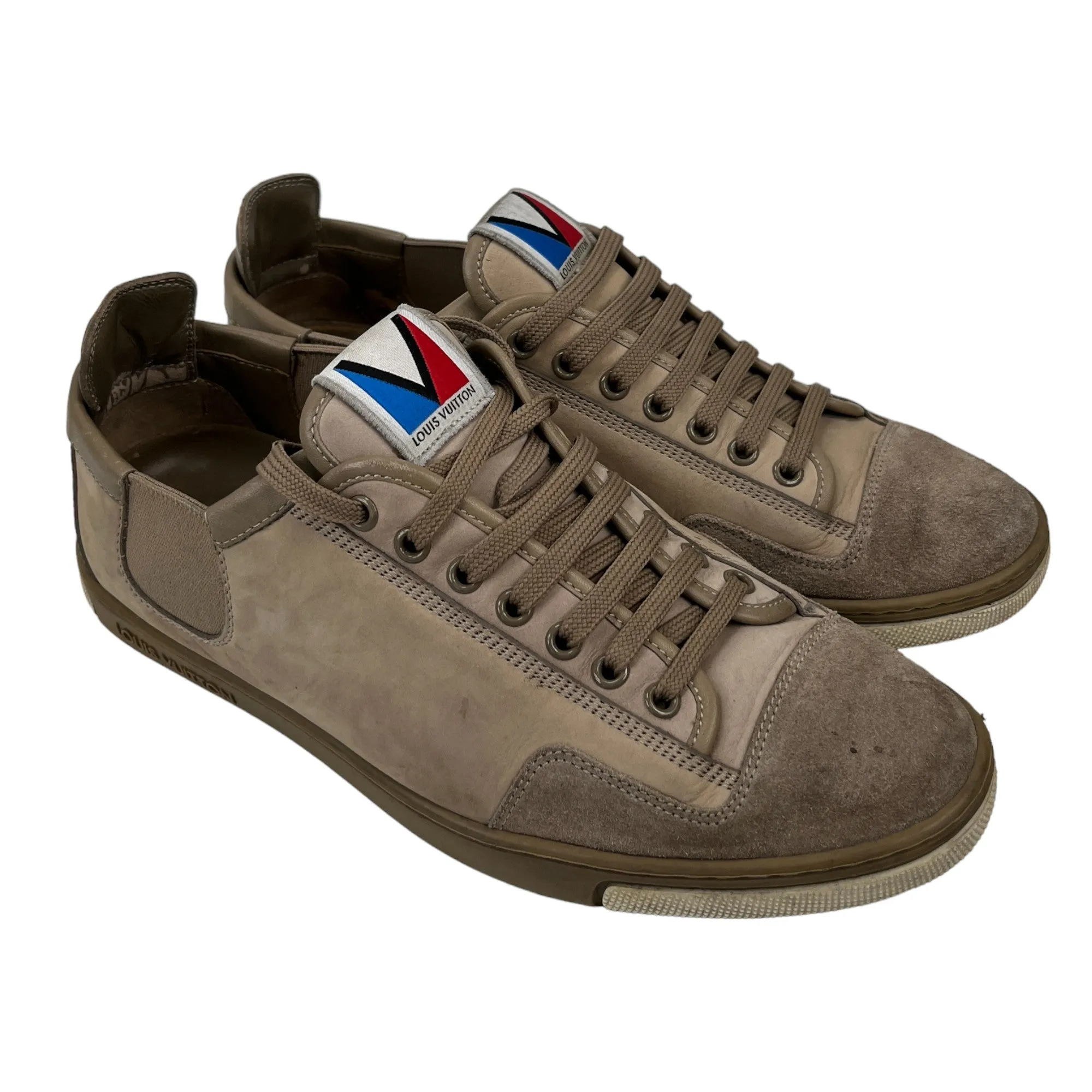 Men's Logo Low Trainers Beige Size EU 40 / UK 6