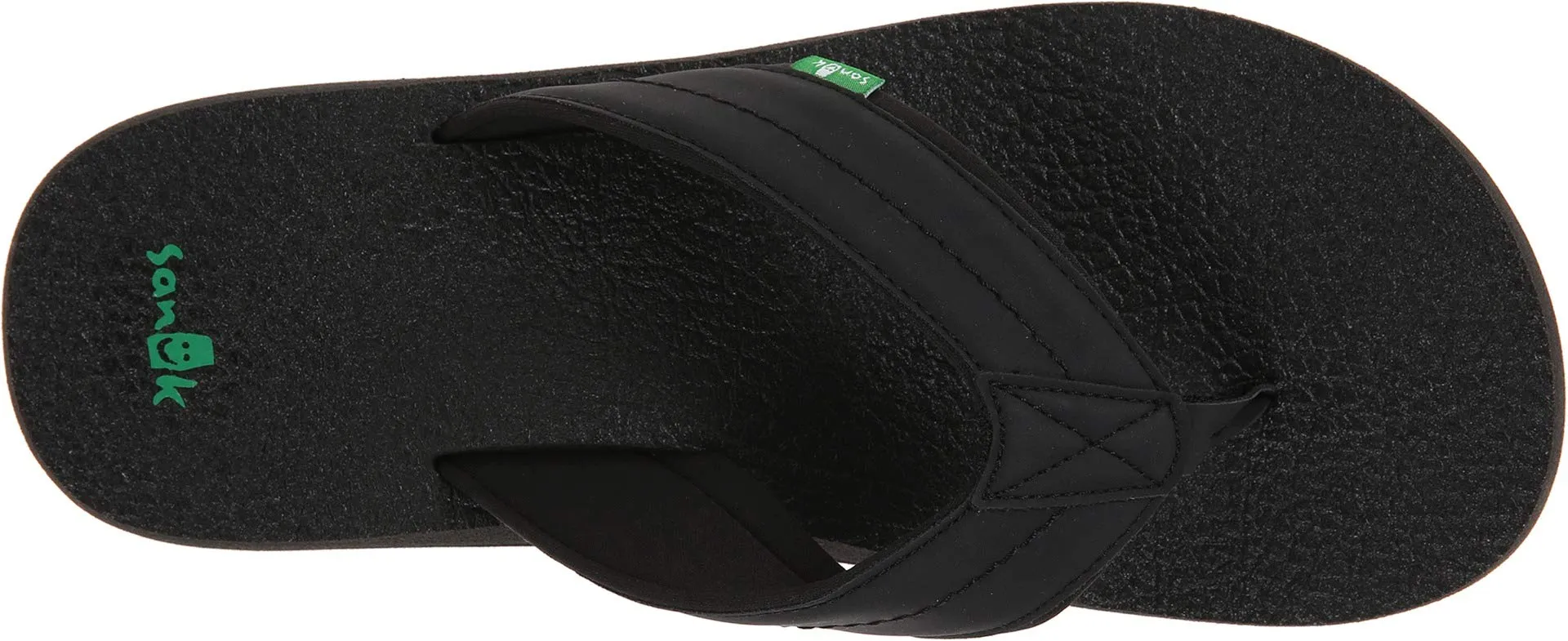 Men's Shoes Sanuk BEER COZY 2 Casual Flip Flop Sandals SMS10868 BLACK