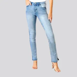 Mid-waist jeans
 for women