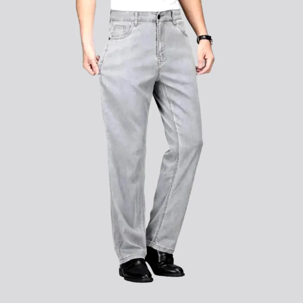 Monochrome men's ultra-thin jeans