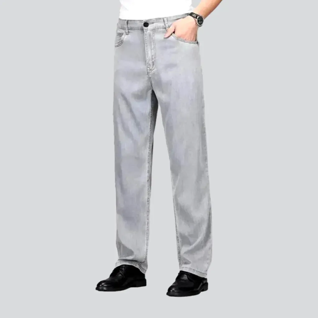 Monochrome men's ultra-thin jeans