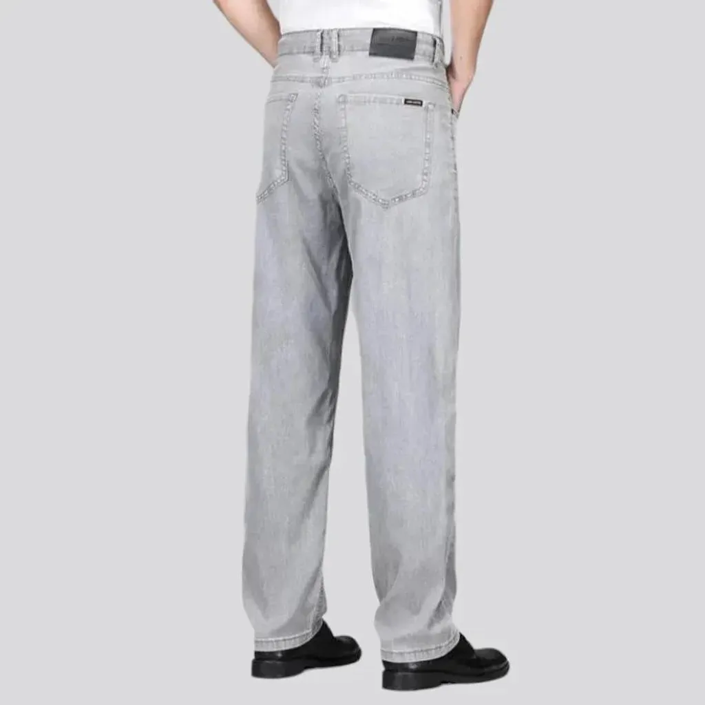 Monochrome men's ultra-thin jeans