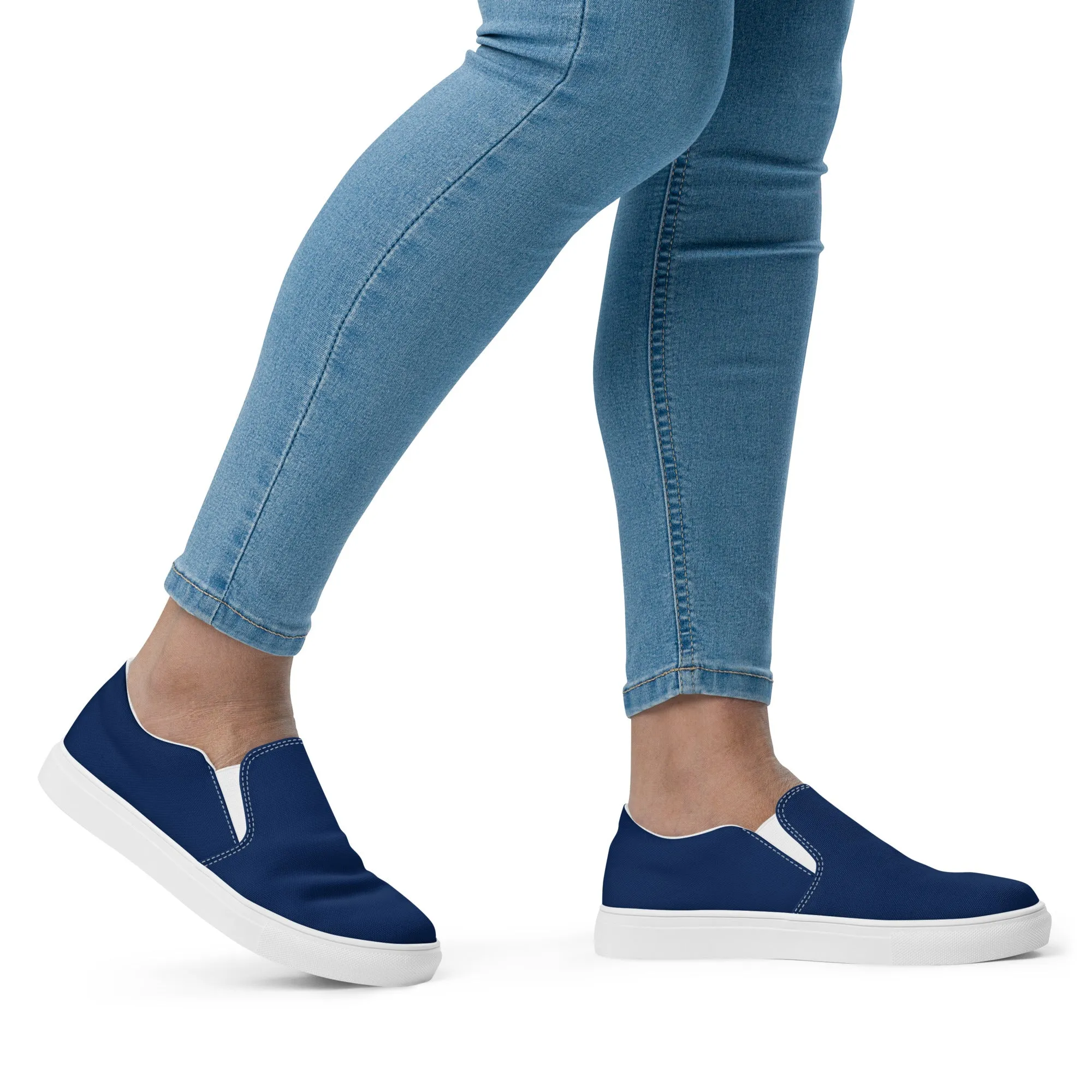 Morning Glory Blue  Women’s slip-on canvas shoes