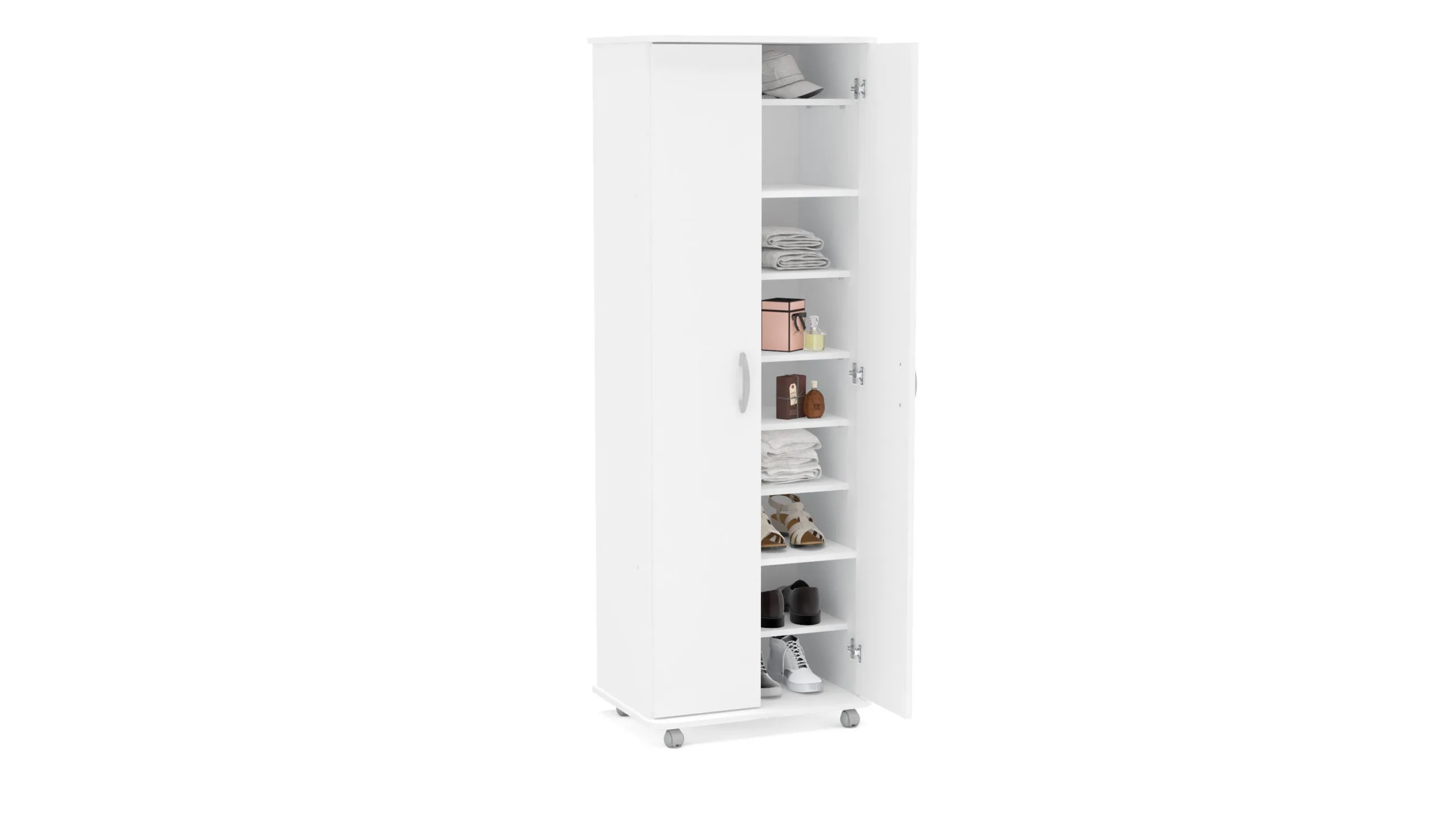 Multi-Functional White Cabinet