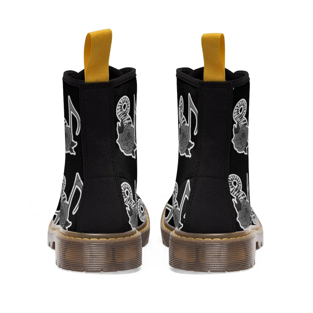 Musical Rose Women's Canvas Boots