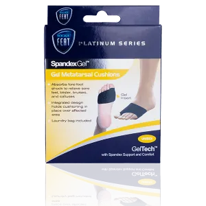 Neat feat Spandex Gel Metatarsal Cushion For Sore Feet, Calluses, Arthritis