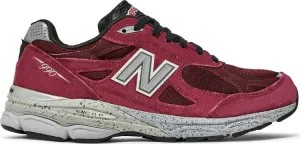 New Balance 990v3 Made In USA 'Burgundy' sneakers, red