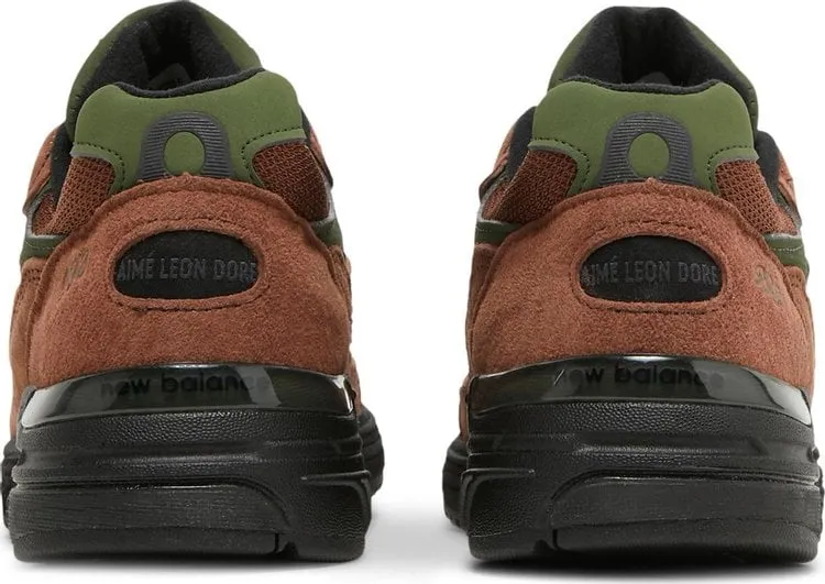 New Balance Aimé Leon Dore x Wmns 993 Made In USA 'Beef & Broccoli' Sneakers, Brown