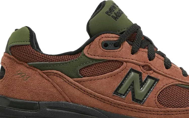 New Balance Aimé Leon Dore x Wmns 993 Made In USA 'Beef & Broccoli' Sneakers, Brown