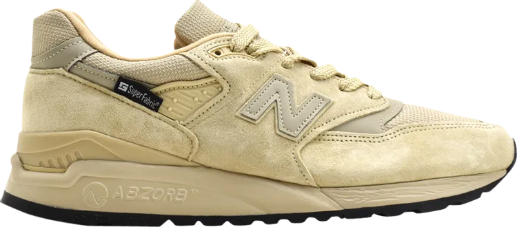 New Balance SuperFabric x 998 Made in USA 'Cream' Sneakers, Tan