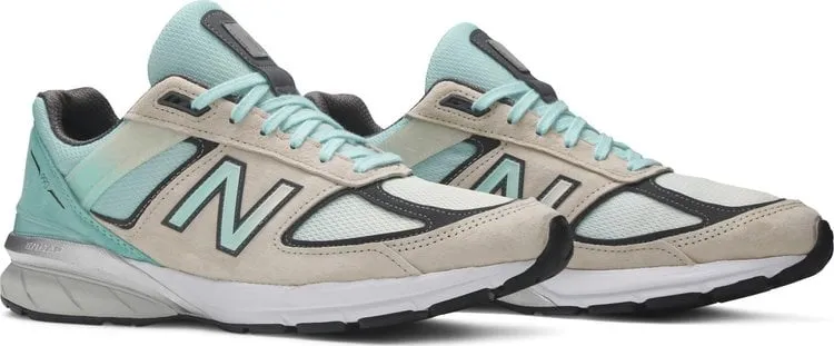 New Balance YCMC x 990v5 Made in USA 'Big Checks and No Stress' Sneakers, Turquoise