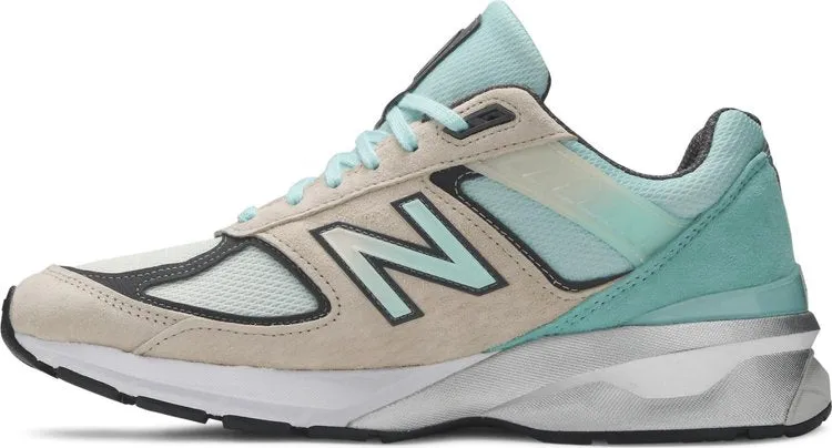 New Balance YCMC x 990v5 Made in USA 'Big Checks and No Stress' Sneakers, Turquoise