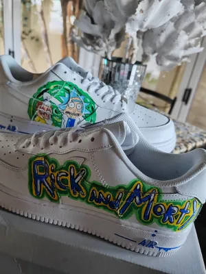 NEW*  Pre-Order * Custom Made Rick And Morty Sneakers