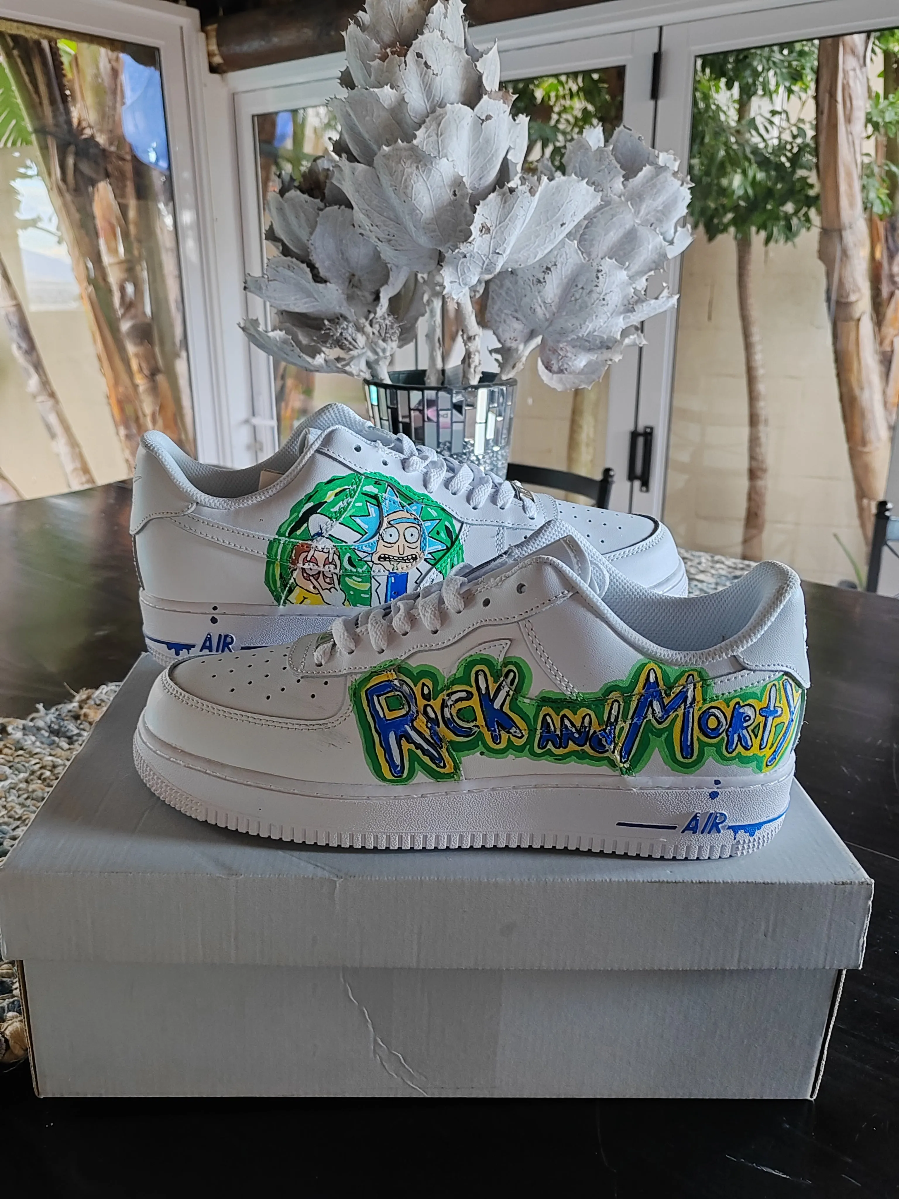 NEW*  Pre-Order * Custom Made Rick And Morty Sneakers