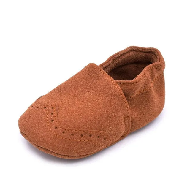 New Spring Flock leather Baby Moccasins Infants Baby Toddler Shoes Shallow Newborn Babies Shoes Sneakers First Walkers