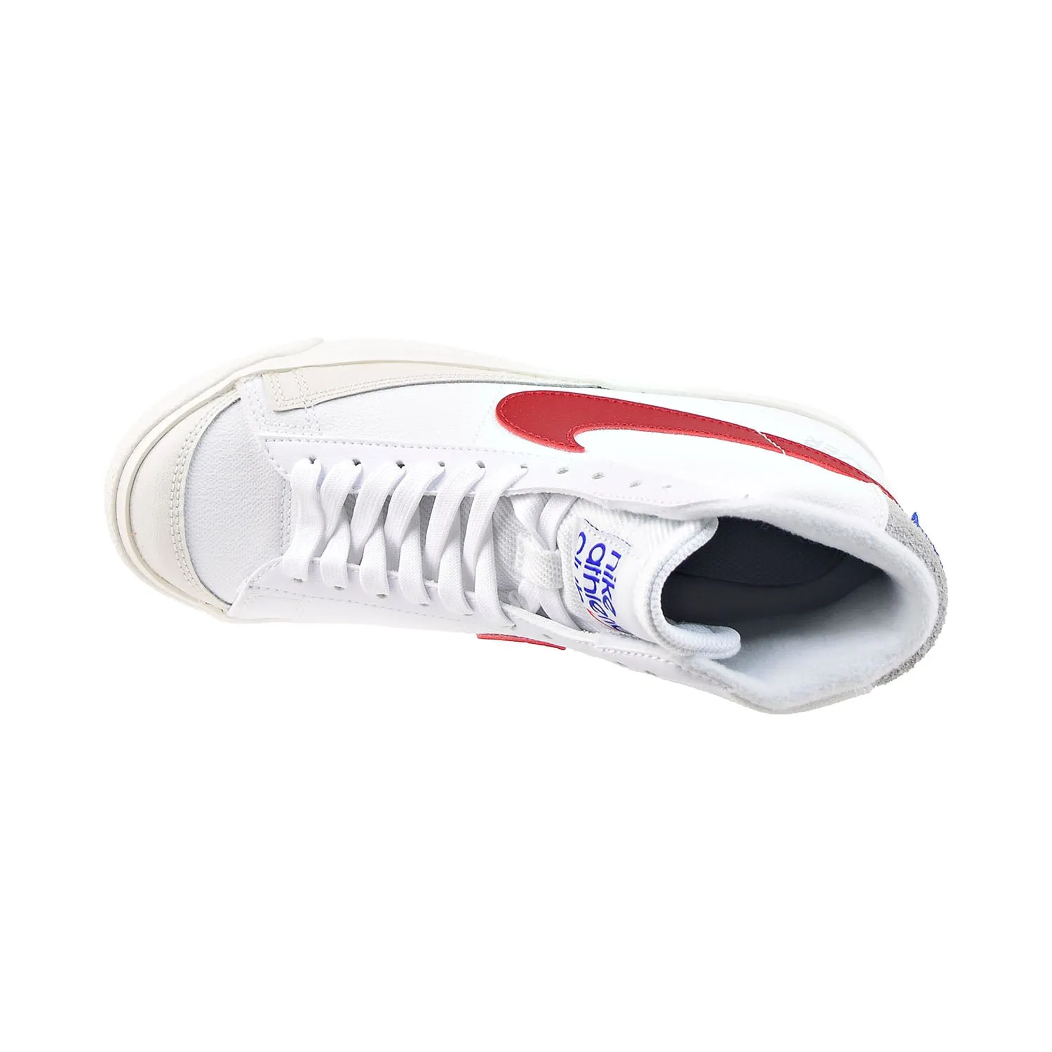 Nike Blazer Mid '77 SE (GS) Big Kids' Shoes White-Gym Red-Light Smoke Grey