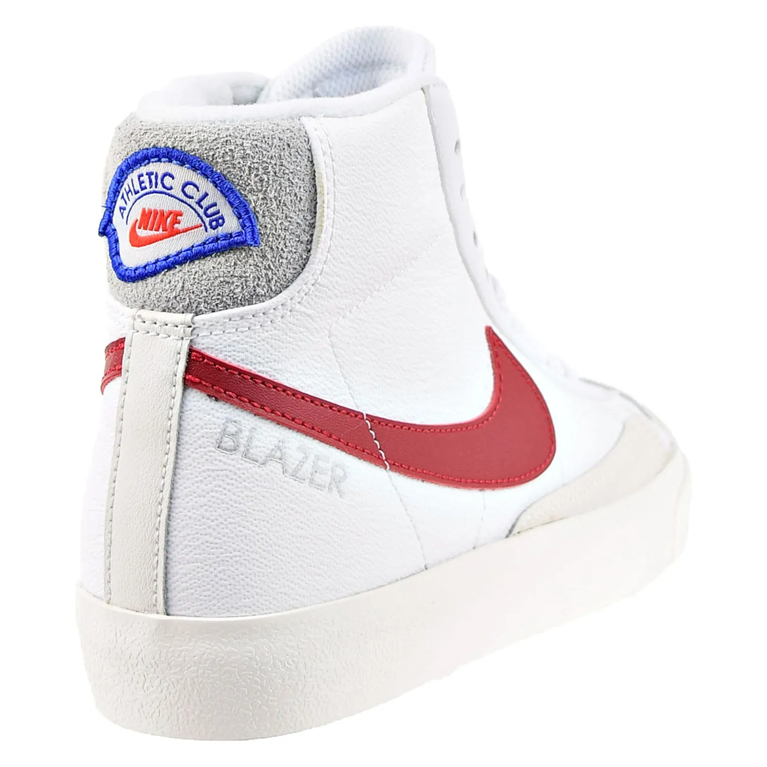 Nike Blazer Mid '77 SE (GS) Big Kids' Shoes White-Gym Red-Light Smoke Grey