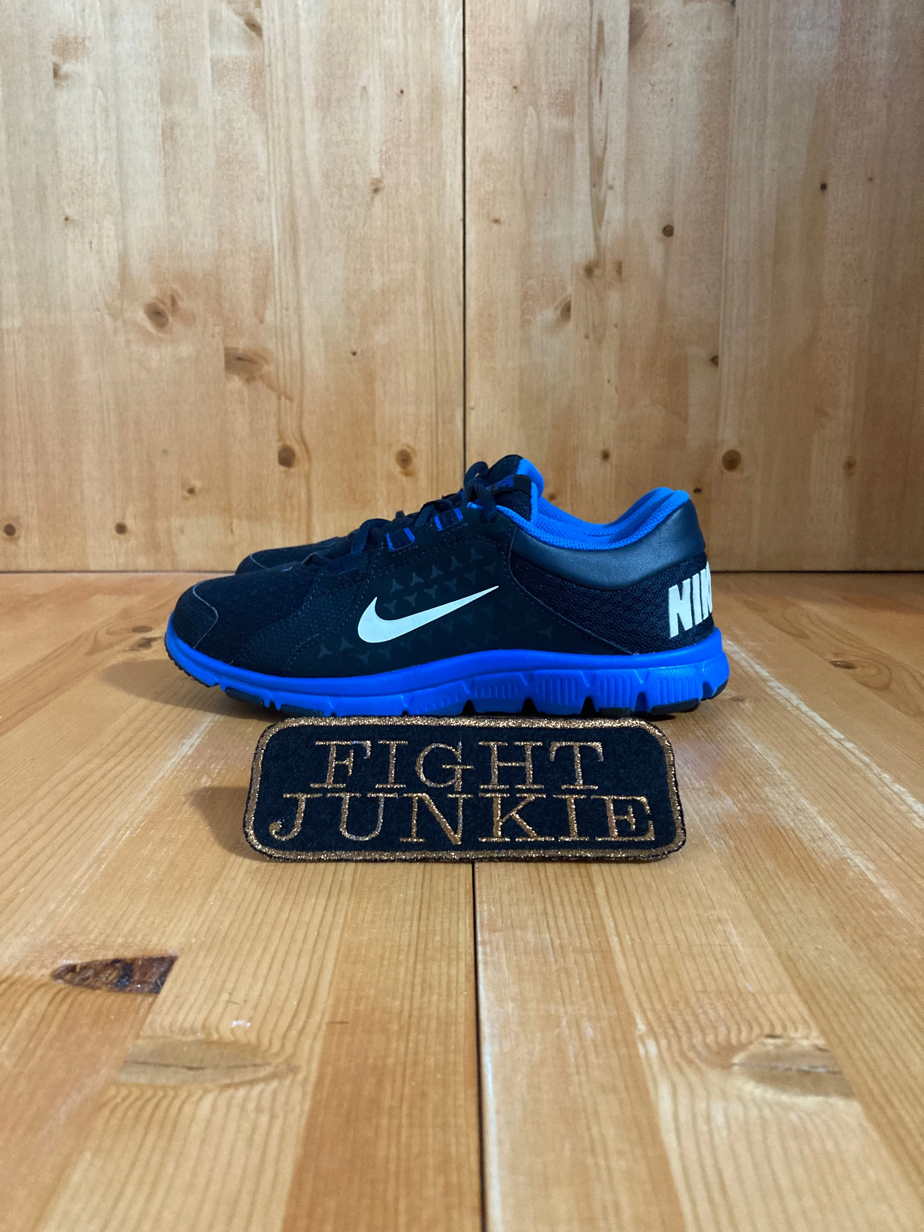 NIKE TRAINING Youth Size 5.5 Shoes Sneakers Black & Blue 524888-400