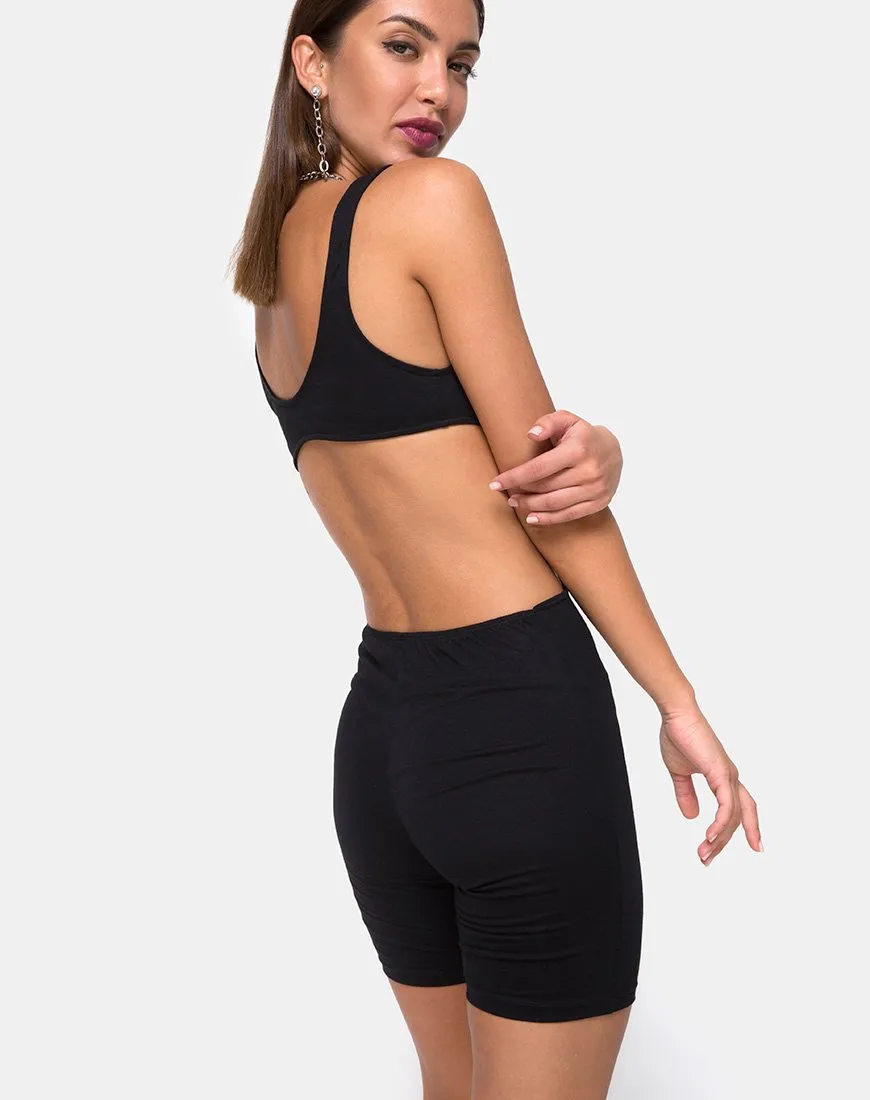 Orca Cutout Unitard in Black