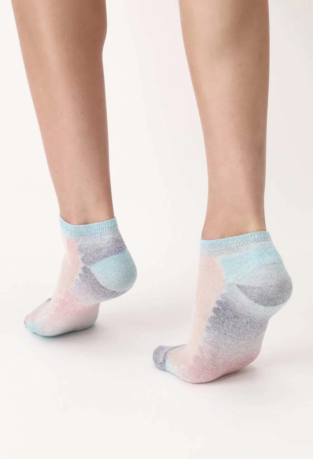 Oroblu Glowing Viscose Sneaker Crew Socks