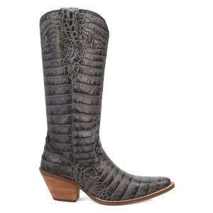 Ozzie Croc Embossed Snip Toe Cowboy Boots