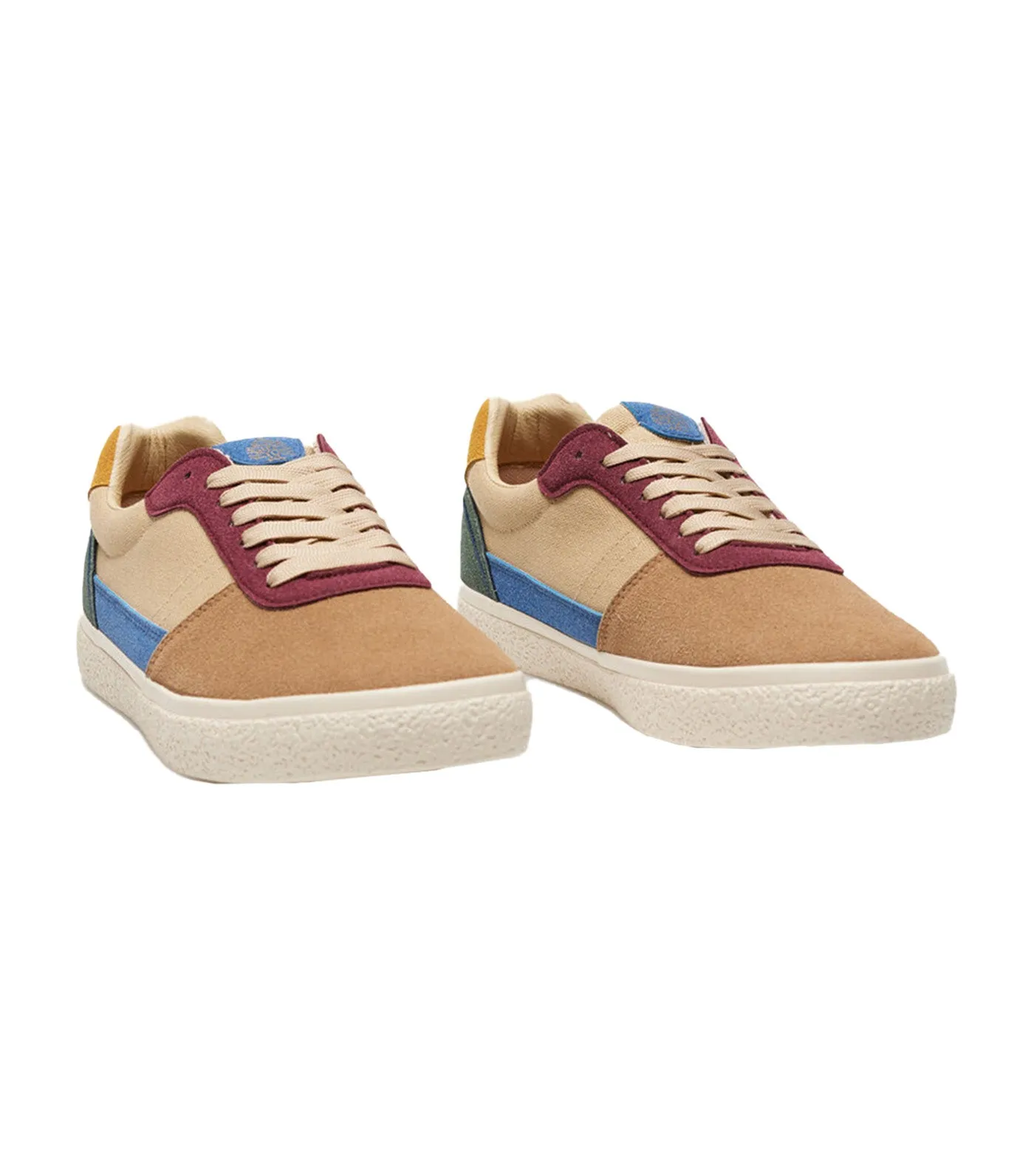 Paneled Casual Sneaker Brown