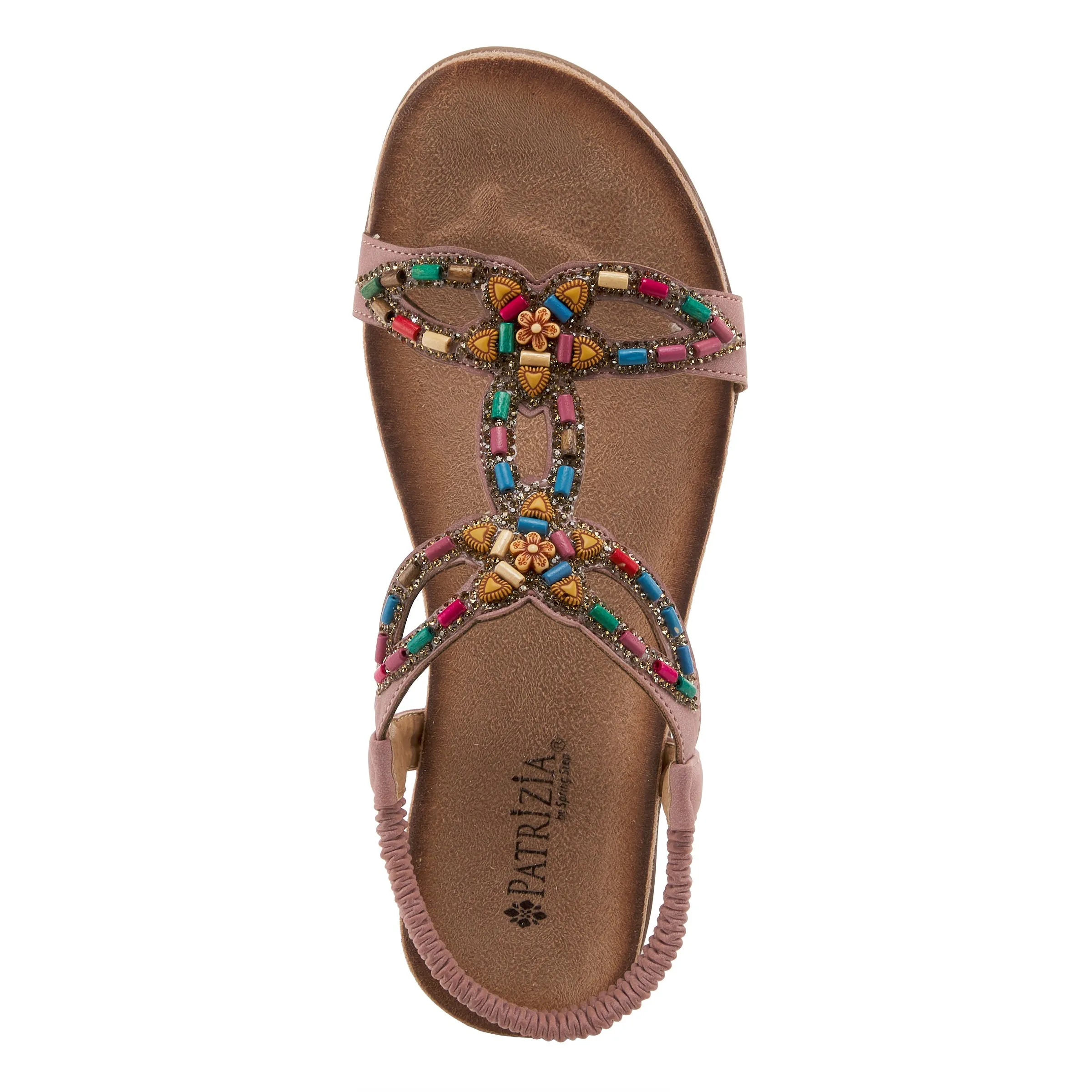 PATRIZIA VOLCANIC T-STRAP SANDALS