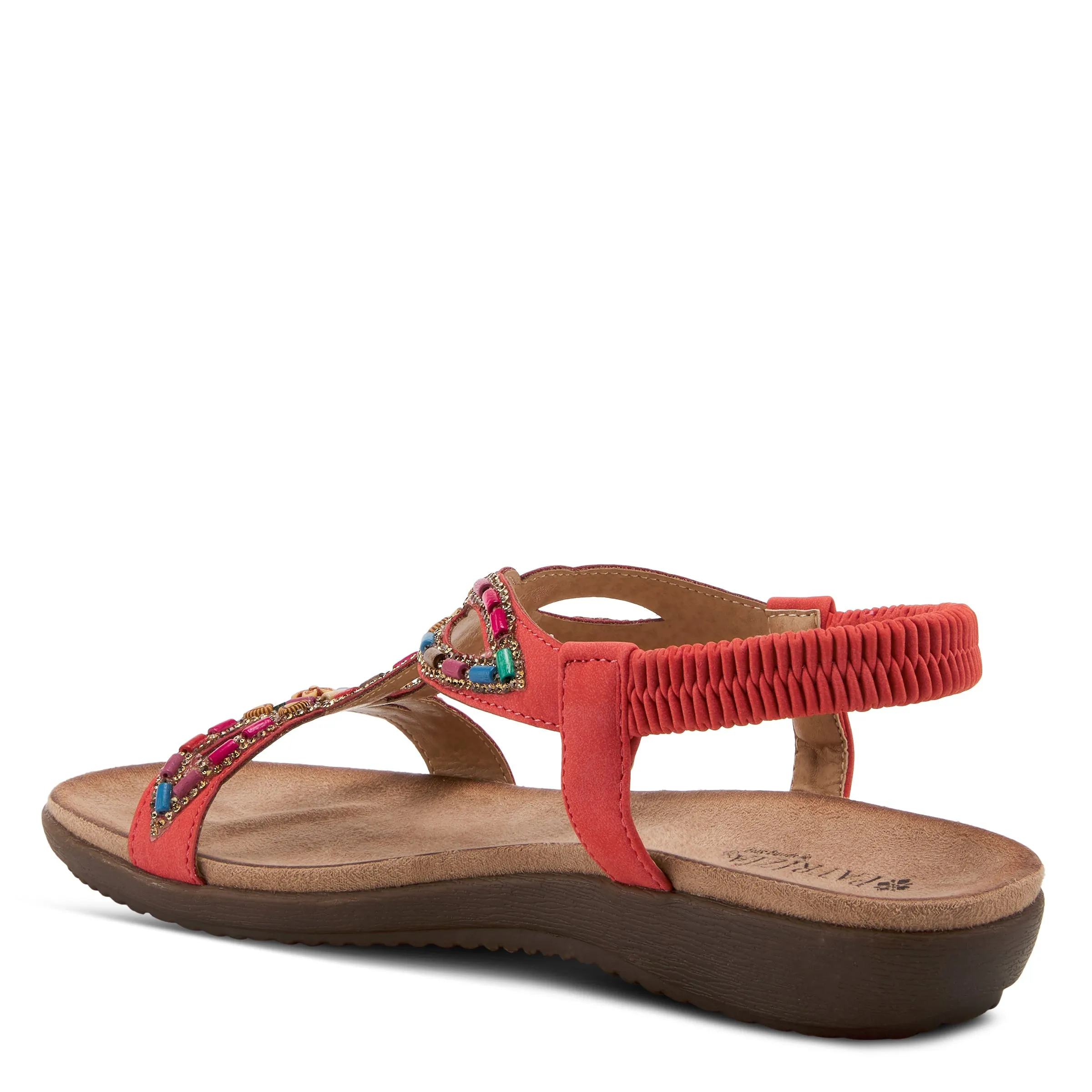 PATRIZIA VOLCANIC T-STRAP SANDALS