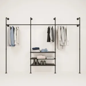 PELLE METAL – Standing closet rails industrial | industrial standing closet rails