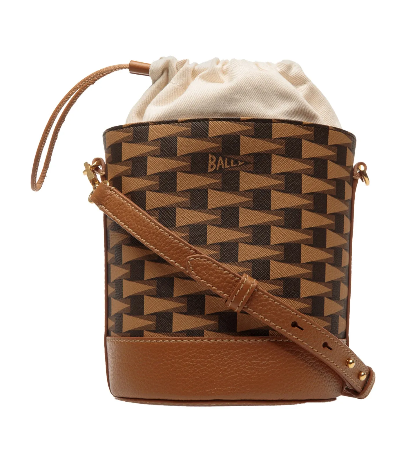 Pennant Bucket Bag Multi Brown