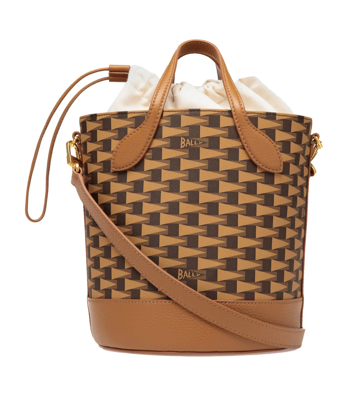 Pennant Bucket Bag Multi Brown