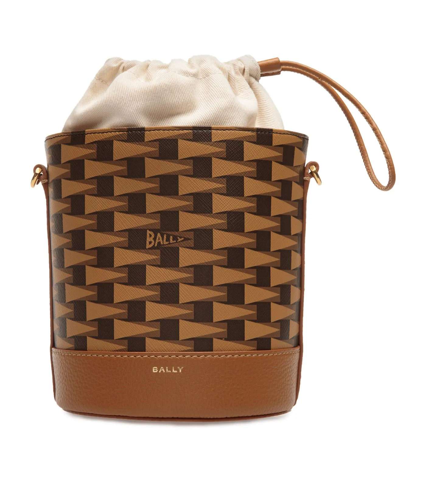 Pennant Bucket Bag Multi Brown