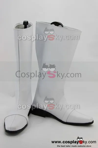 Power Ranger Cosplay Shoes Boots Custom Made White