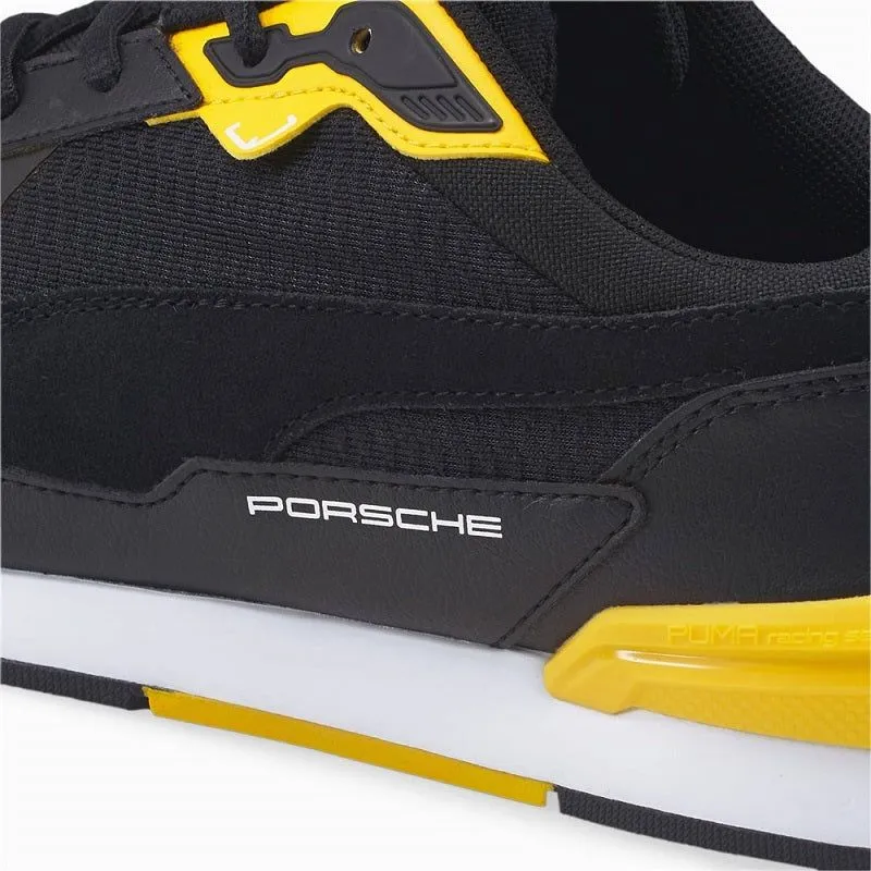 Puma Men's Porsche Legacy Low Racer Shoes - Black / Yellow