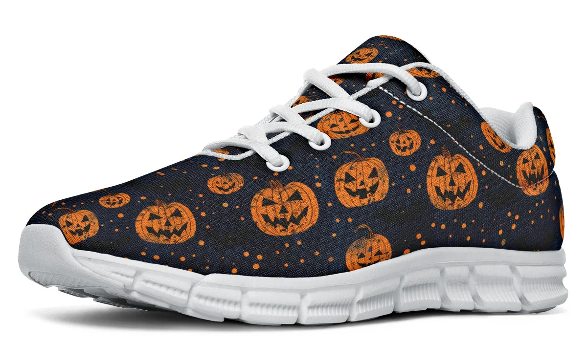 Pumpkin Party Athletic Sneakers - Light Breathable and Comfortable Sports Shoes with Anti-Slip Soles