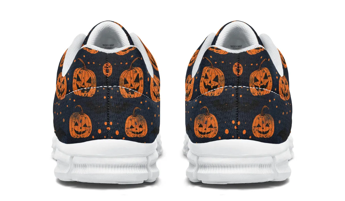 Pumpkin Party Athletic Sneakers - Light Breathable and Comfortable Sports Shoes with Anti-Slip Soles