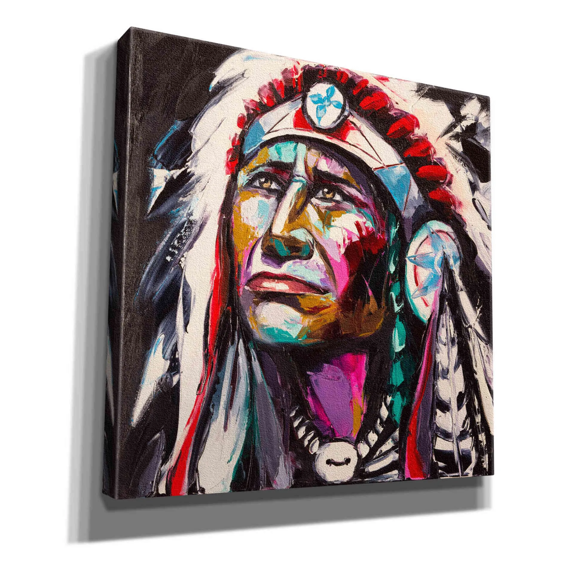 "Brave Hawk" Giclee Canvas Wall Art