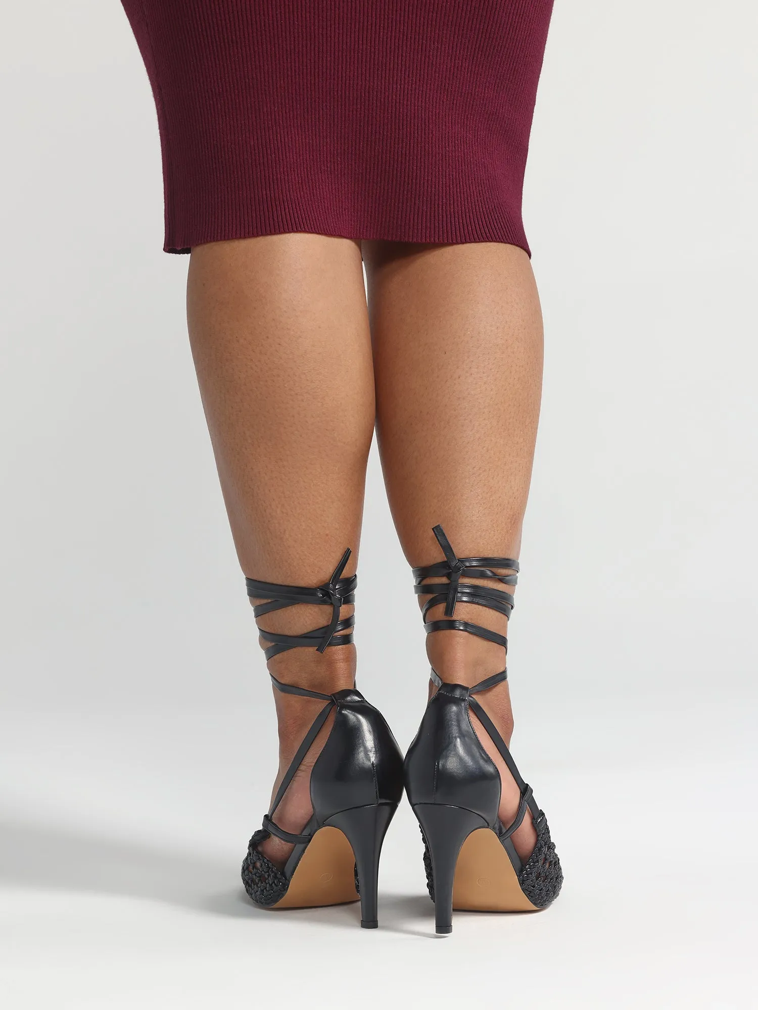 Raina Wide Width Macrame Strappy Heels - Nadia x FTF