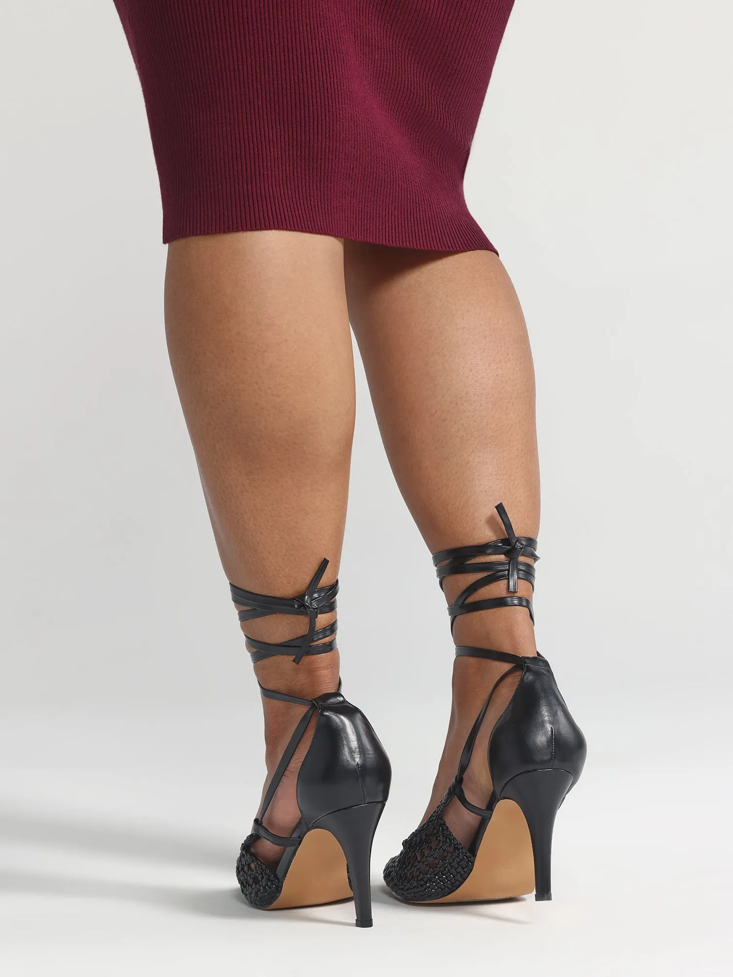 Raina Wide Width Macrame Strappy Heels - Nadia x FTF